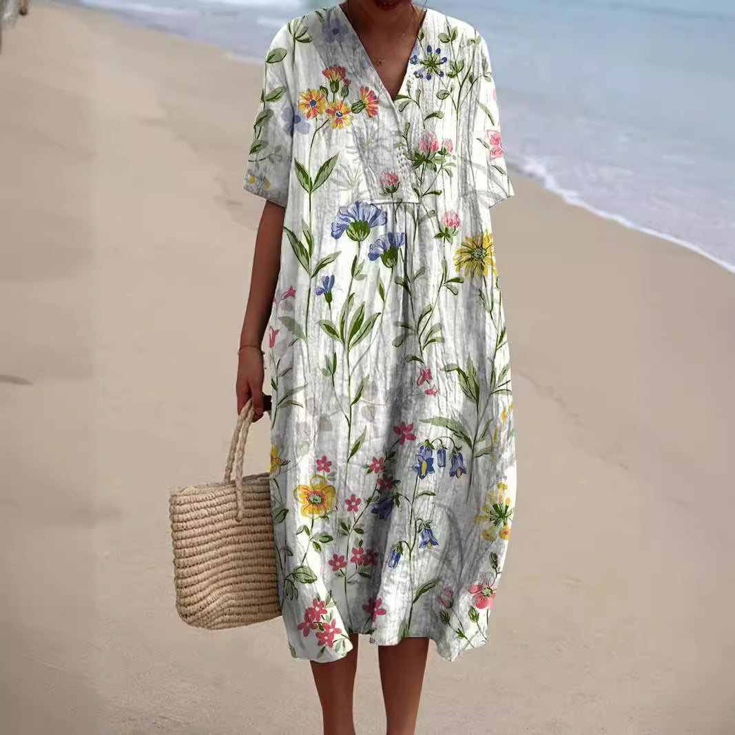 Nicka - Robe Florale Éclatante